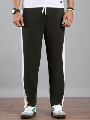 MACK JONNEY Colorblock Men Black Track Pants