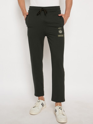 DUKE Solid Men Green Track Pants