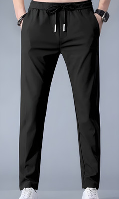 RUHANI FASHION POINT Solid Men Black Track Pants