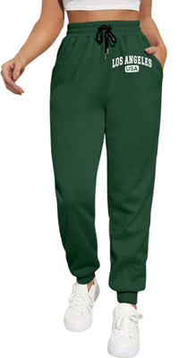 Tabadtod Printed Women Green Track Pants
