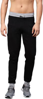 HRX by Hrithik Roshan Solid Men Black Track Pants