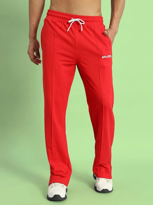 WEARDUDS Solid Men Red Track Pants