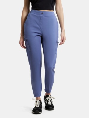 JOCKEY IW26 Microfiber Fabric Regular Fit Solid Women Blue Track Pants