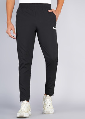 PUMA Solid Men Black Track Pants