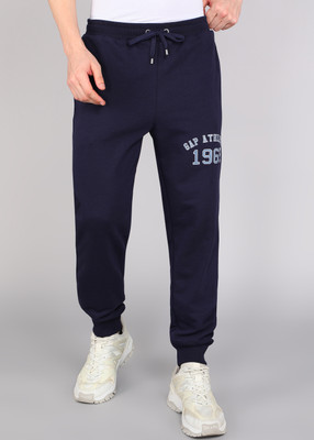 GAP Graphic Print Men Blue Track Pants