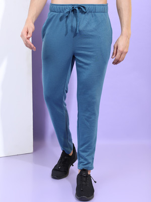 HIGHLANDER Solid Men Blue Track Pants