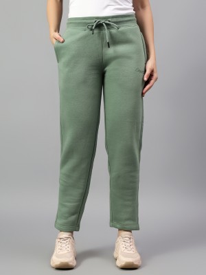 CANTABIL Solid Women Light Green Track Pants