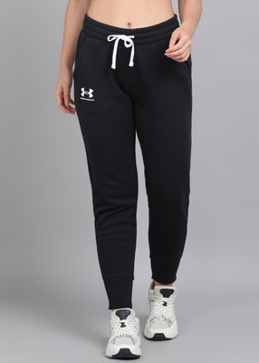 UNDER ARMOUR Solid Women Black Track Pants