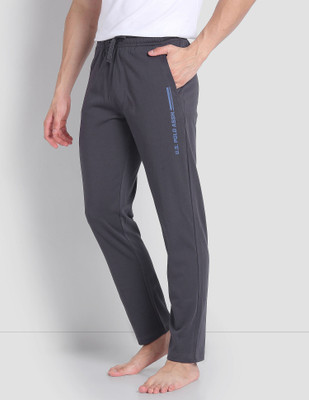 U.S. POLO ASSN. Printed Men Grey Track Pants