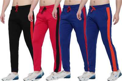 MYOO Solid Men Black Track Pants