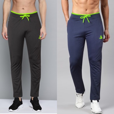 JUST BLACK Solid Men Multicolor Track Pants