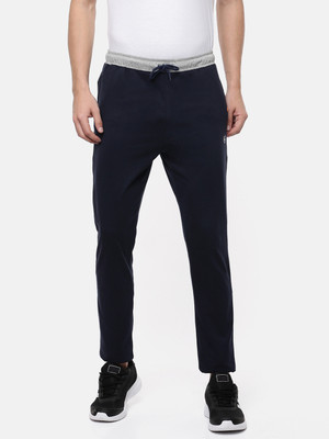 Macroman M-Series Solid Men Blue Track Pants