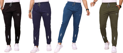 ANAND Self Design Men Multicolor Track Pants