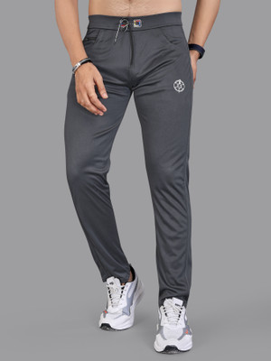 StyleStitch Solid Men Grey Track Pants