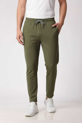 Gautam Enterprises Solid Men Olive Track Pants