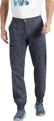 Wildcraft Printed Men Blue Track Pants