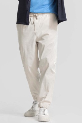 Snitch Solid Men White Track Pants