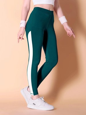 NEXSUS APPARELS Striped Women Green Track Pants