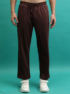 HIGHLANDER Solid Men Brown Track Pants