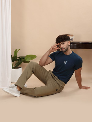 SWEET DREAMS Solid Men Dark Green Track Pants
