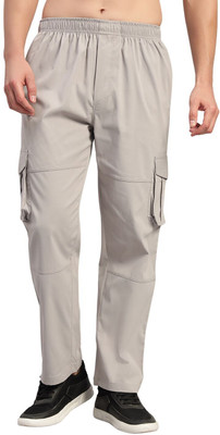 Pyro Spirit Solid Men Grey Track Pants
