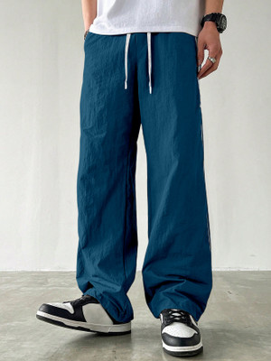 Rajovati Solid Men Blue Track Pants