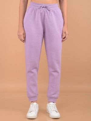 CRIMSOUNE CLUB Solid Women Purple Track Pants