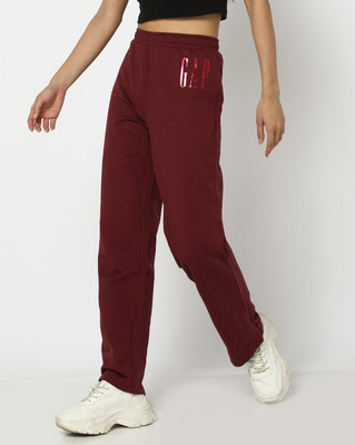 GAP Graphic Print Women Purple Track Pants