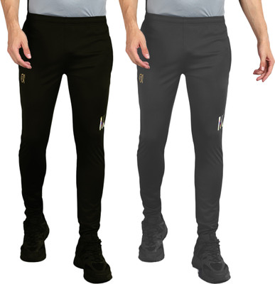 Moda Rapido Printed Men Black, Grey Track Pants