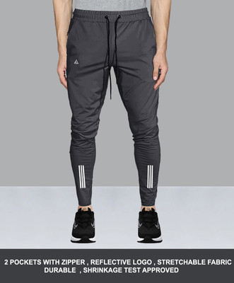 AVOLT Solid Men Grey Track Pants