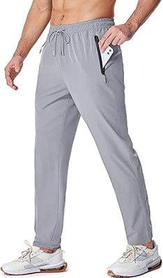 SkiFit Solid Men Grey Track Pants