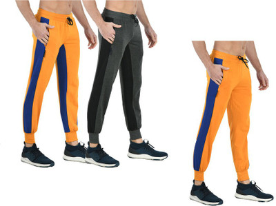 Indistar Solid Men Multicolor Track Pants