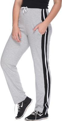HouseOfCommon Striped Women Grey Track Pants