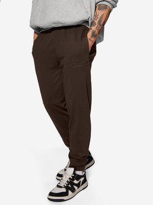 The Souled Store Solid Men Brown Track Pants
