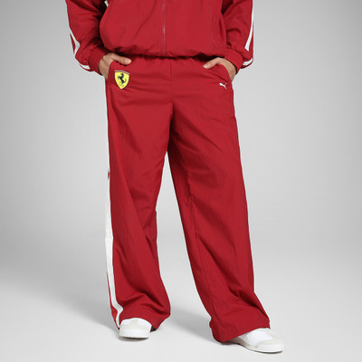 PUMA Solid Men Red Track Pants