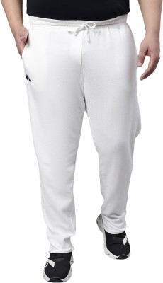 moonaah Solid Men White Track Pants