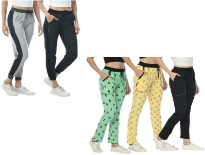 IndiWeaves Printed Women Multicolor Track Pants