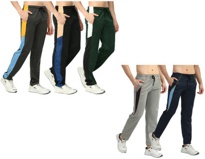 KAVYA Solid Men Multicolor Track Pants