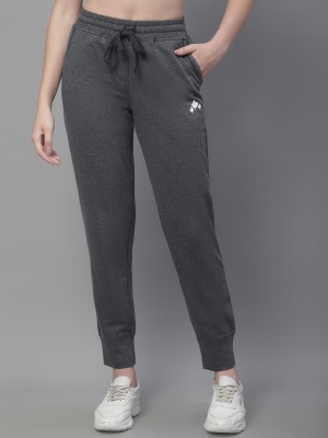 A nd J Self Design Women Grey Track Pants