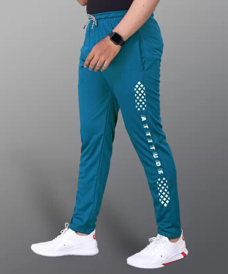 Toxic ADDICTION Self Design Men Light Blue Track Pants