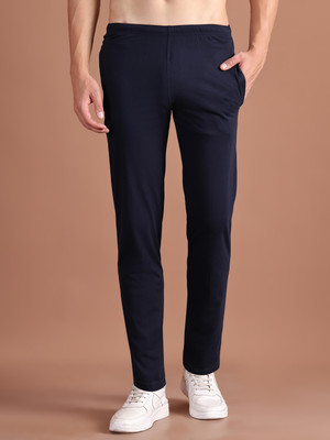VIMAL JONNEY Solid Men Dark Blue Track Pants