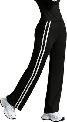 Dockstreet Solid Women White, Black Track Pants
