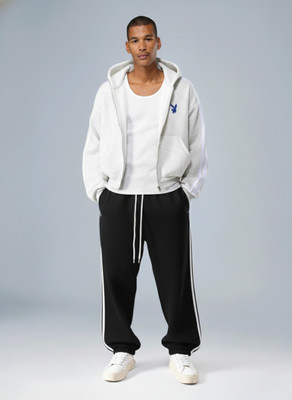 Dockstreet Striped Men Black Track Pants