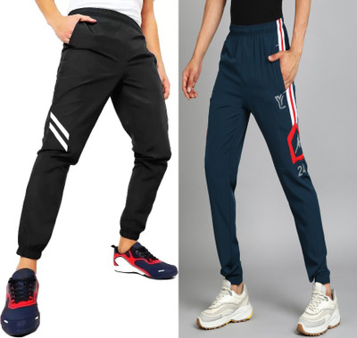 YUNEK Striped Men Multicolor Track Pants