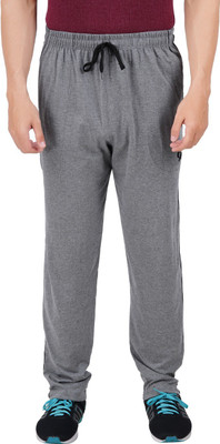 FEEL TRACK Solid Men Grey Track Pants