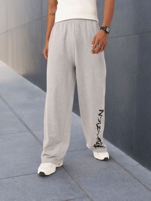 Kook N Keech Solid Men Grey Track Pants