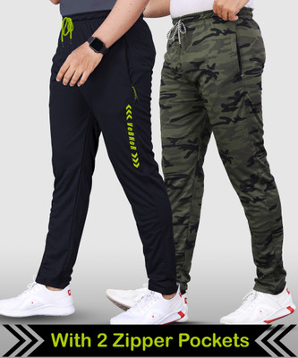 VeBNoR Printed Men Black, Green Track Pants