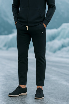 Leebonee Solid Men Black Track Pants