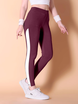 NEXSUS APPARELS Striped Women Maroon Track Pants