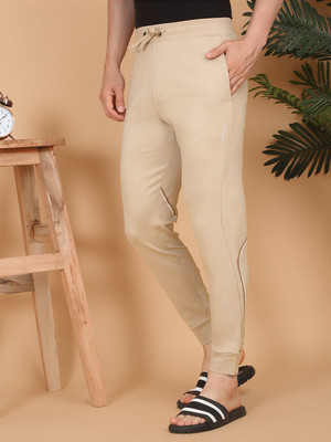 SWEET DREAMS Solid Men Beige Track Pants